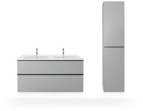 Duravit ME by Starck Doppelwaschtisch 1300 mm, weiß hochglanz, 2 Waschplätze, 3 Hahnlöcher
