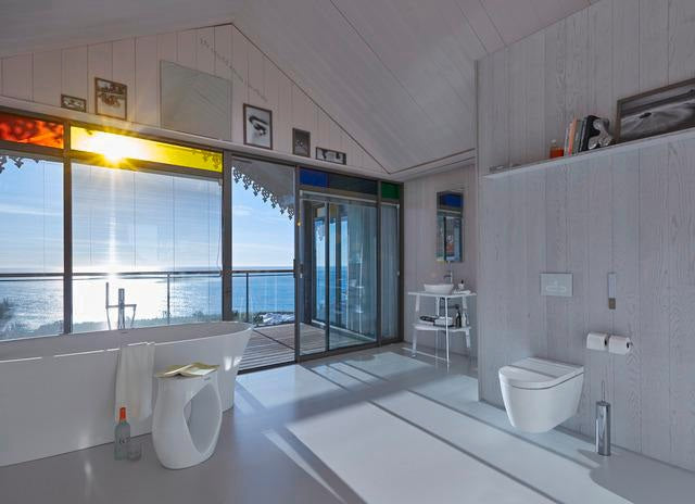 DURAVIT SensoWash Starck f Kompakt-Dusch-WC mit Sitzheizung, Warmluftfön und HygieneGlaze