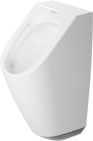 Duravit Urinal ME by Starck rimless mit Fliege, Batteriebetrieb, weiß – 350x300x605 mm