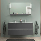 DURAVIT Sivida Spiegelablage 1200 mm in Chrom/Weiß Hochglanz – Ablage mit Befestigungsmaterial