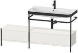 Duravit Waschtischset Happy D.2 Plus 1600x490mm Taupe Supermatt – Einrichtungssystem Nussbaum rechts