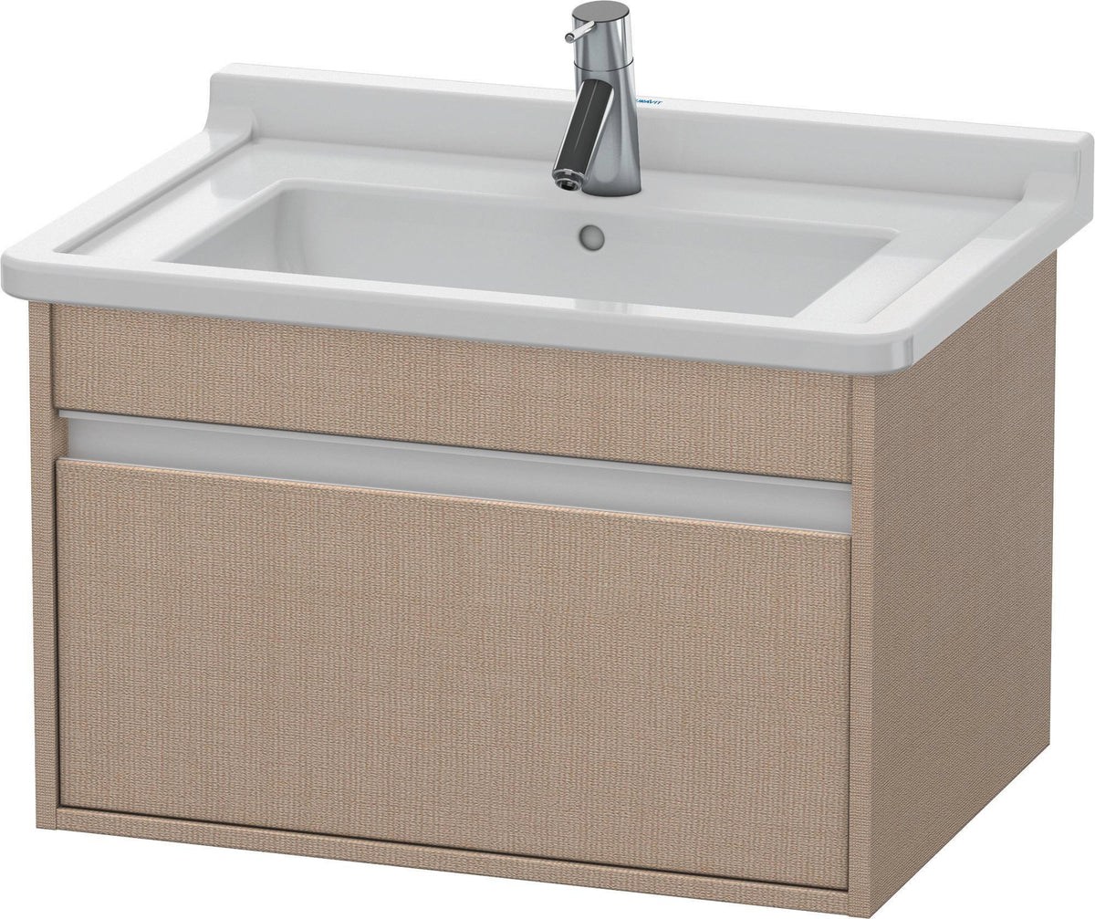 DURAVIT Ketho Waschtischunterbau 650 mm wandhängend basalt matt 1 Auszug