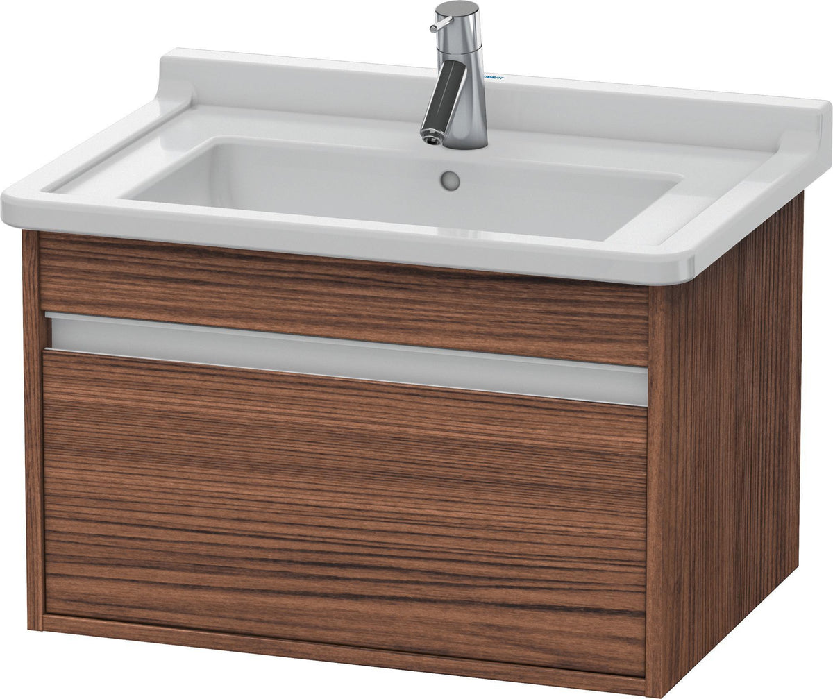 DURAVIT Ketho Waschtischunterbau 650 mm wandhängend basalt matt 1 Auszug