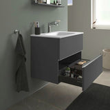DURAVIT Sivida Waschtischunterbau 810 mm, bodenstehend, 2 Schubkästen, Chrom/Graphit Matt