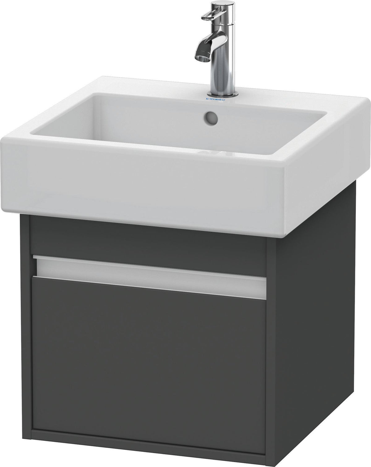 DURAVIT Ketho Waschtischunterbau wandhängend 440x450x410 mm 1 Auszug basalt matt