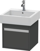 DURAVIT Ketho Waschtischunterbau wandhängend 440x450x410 mm 1 Auszug basalt matt