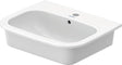 DURAVIT D-Code Einbauwaschtisch 545 mm weiß mit Überlauf und 1 Hahnloch – Sanitärkeramik