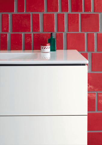 DURAVIT ME by Starck Möbelwaschtisch 1230 mm Weiß Seidenmatt mit Überlauf und 1 Hahnloch