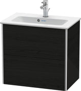 DURAVIT Waschtischunterbau XSquare, 2 Schubkästen, 560x610x388 mm, Eiche Schwarz
