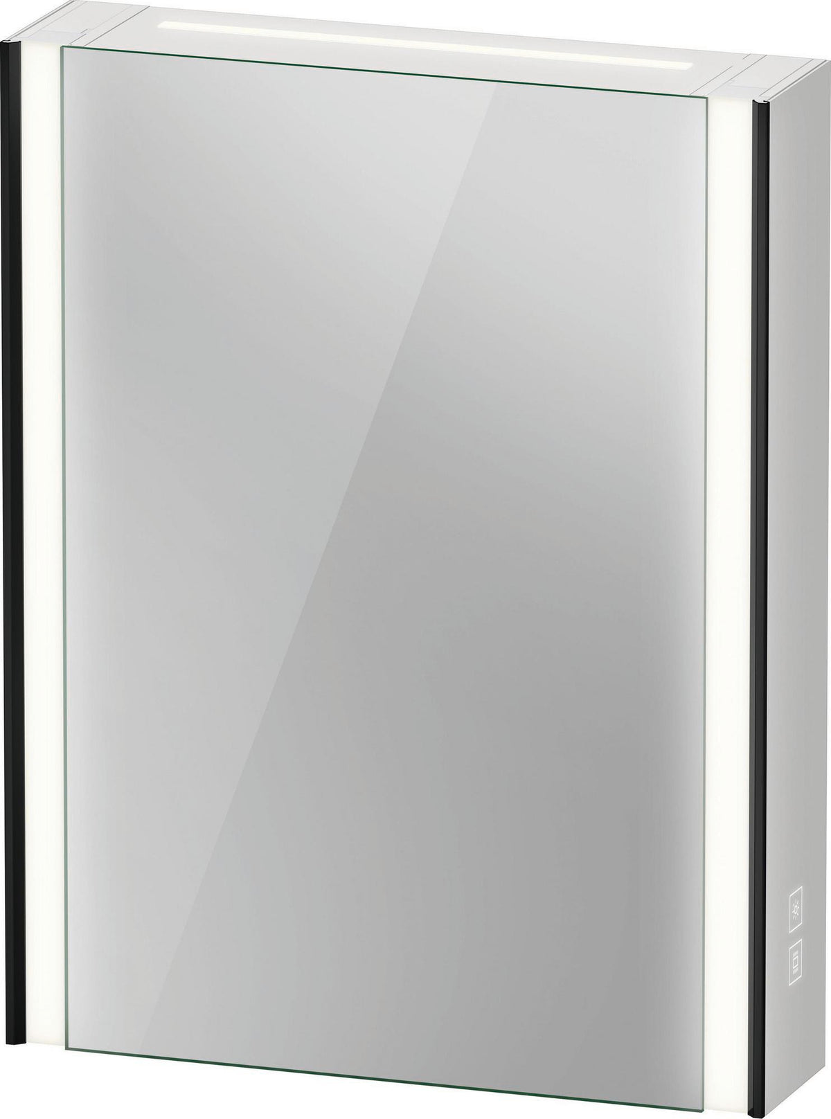 DURAVIT XViu Spiegelschrank 800x620x156 mm champagner matt, Anschlag links, LED-Beleuchtung, Steckdose