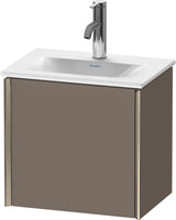 Duravit XViu Waschtischunterbau 1 Tür 397x430x310 mm links, champagner matt/dolomiti grey hochglanz