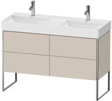 Duravit XSQUARE Waschtischunterbau 1184 mm mit 4 Auszügen, s-matt, Eiche, Anschlag links