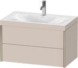 DURAVIT XViu c-bonded Waschtischset 800 mm wandhängend mit 2 Schubkästen und Tip-on-Technik