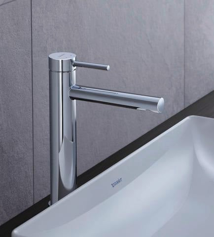 DURAVIT Circle Einhebel-Waschtischmischer L ohne Zugstange, Chrom – Keramikmischsystem