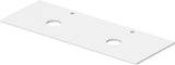 DURAVIT Sivida Konsole 1350x500 mm – 2 Ausschnitte, Weiß, oCast Smooth