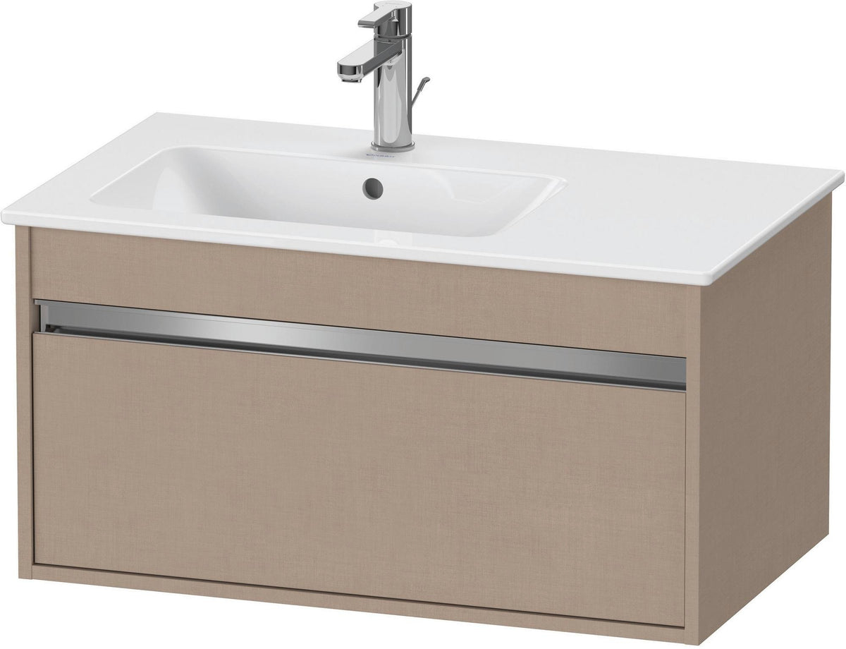 Duravit Ketho Waschtischunterbau 800 mm betongrau matt mit 1 Auszug und Soft-Close