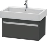 Duravit Ketho Waschtischunterbau 750 mm wandhängend basalt matt mit 1 Auszug