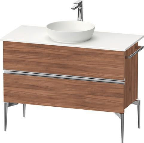 DURAVIT Sivida Waschtischunterbau 1045 mm, bodenstehend, 2 Schubkästen, Soft-Close, Weiß Matt