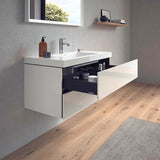 DURAVIT L-Cube c-bonded Waschtischset 1000 mm weiß matt mit 2 Schubkästen und Tip-On-Technik