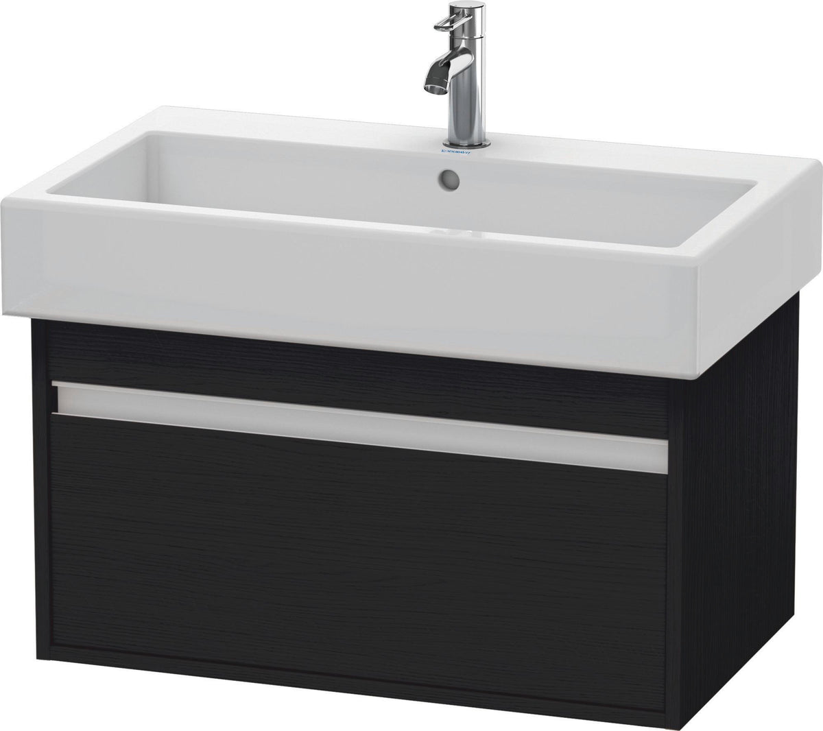 Duravit Ketho Waschtischunterbau 750 mm wandhängend basalt matt mit 1 Auszug