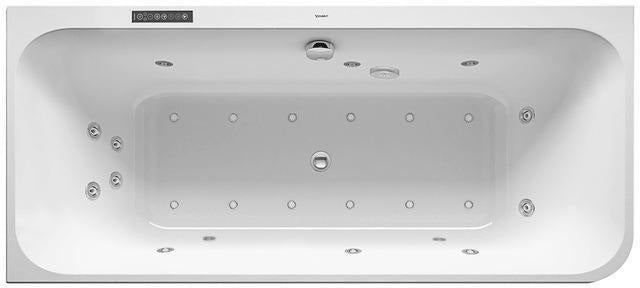 DURAVIT Happy D.2 Whirlwanne 1800x800 mm weiß, Ecke links, 2-Sitzer, inkl. Fußgestell
