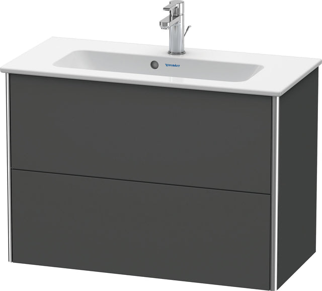 DURAVIT Waschtischunterbau XSquare, 2 Schubkästen, 560 x 810 x 388 mm, Graphit Matt