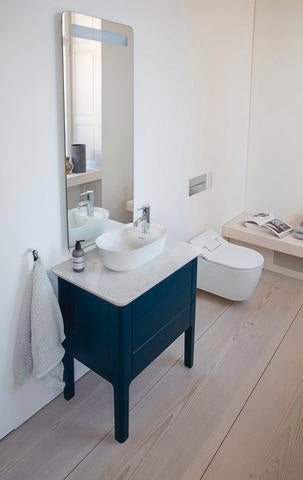 Duravit Luv Waschtischunterbau bodenstehend 638 mm Taupe Seidenmatt mit Auszug
