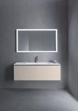 DURAVIT ME by Starck Möbelwaschtisch 1230 mm Weiß Seidenmatt mit Überlauf und 1 Hahnloch