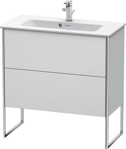 Duravit Waschtischunterbau XSQUARE 810x831x388 mm mit 2 Auszügen, s-matt, Eiche Ahorn