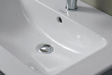 DURAVIT ME by Starck Möbelwaschtisch 1230 mm Weiß Seidenmatt mit Überlauf und 1 Hahnloch