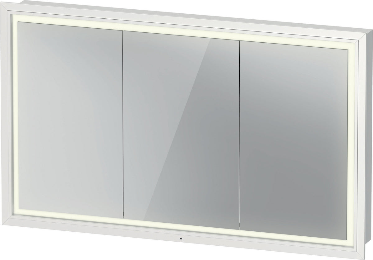 Duravit L-Cube Spiegelschrank 1200 mm Weiß mit LED-Beleuchtung und Soft-Close