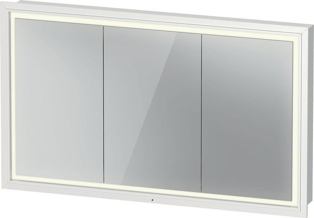 Duravit L-Cube Spiegelschrank 1200 mm Weiß mit LED-Beleuchtung und Soft-Close