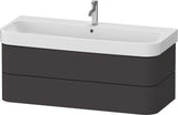 DURAVIT Waschtischunterbau Happy D.2+ wandhängend 1175 mm Taupe supermatt mit Tip-On Technik