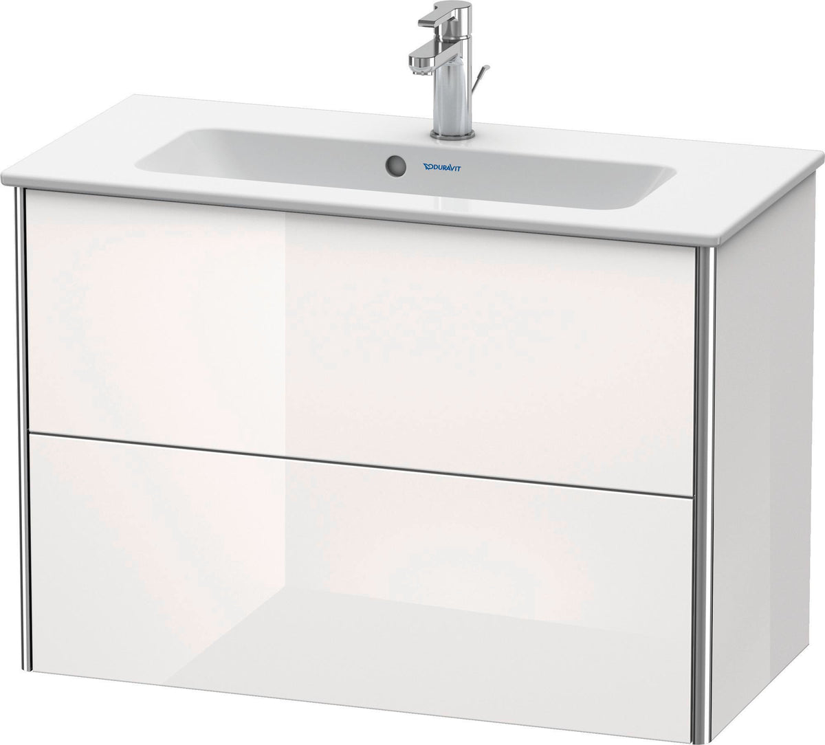 Duravit Waschtischunterbau XSquare, 2 Schubkästen, 560x810x388 mm, Weiß Seidenmatt