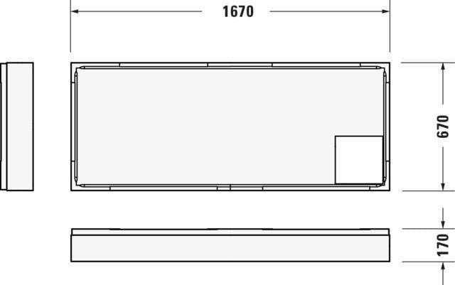 DURAVIT D-Code Duschwanne 1000x700 mm Weiß Sanitäracryl rechteckig