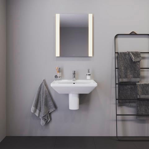 DURAVIT Licht & Spiegel Wandspiegel 1300x700mm mit LED-Beleuchtung und Sensorschalter – Weiß