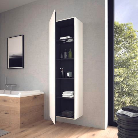 Duravit L-Cube Hochschrank 500 mm weiß hochglanz, 1 Tür links, wandhängend
