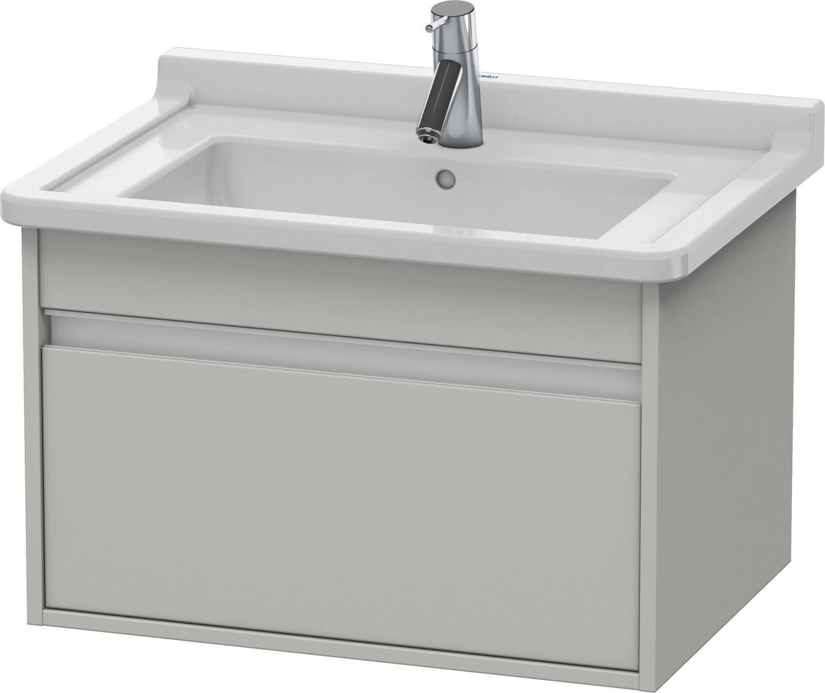 DURAVIT Ketho Waschtischunterbau 650 mm wandhängend basalt matt 1 Auszug