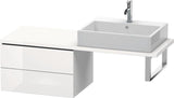Duravit L-Cube Unterschrank 620 mm taupe supermatt mit 2 Schubkästen und Einrichtungssystem