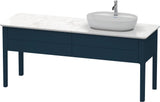 DURAVIT Luv Waschtischunterbau bodenstehend 1733 mm, 2 Auszüge, weiß seidenmatt, Becken links