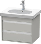 betongrau matt / 2 Schubladen / grau