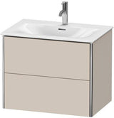 Duravit XSquare Waschtischunterbau 710 mm mit 2 Schubkästen in Steingrau matt