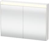 DURAVIT Brioso Spiegelschrank Betongrau 820 mm mit LED-Beleuchtung und Steckdose