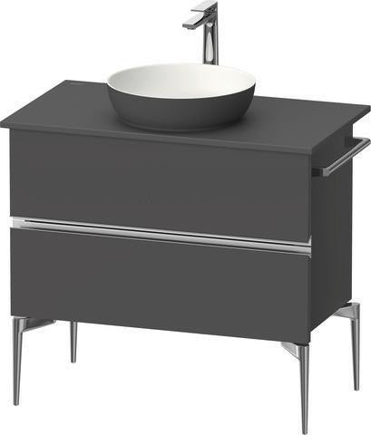 DURAVIT Sivida Waschtischunterbau 845 mm Eiche mit 2 Schubkästen und Soft-Close