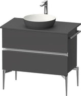 DURAVIT Sivida Waschtischunterbau 845 mm Eiche mit 2 Schubkästen und Soft-Close
