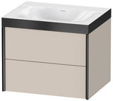 Duravit Möbelwaschtischset XVIU 600x480mm Cha ma / ta s-matt Ra 83 o HL