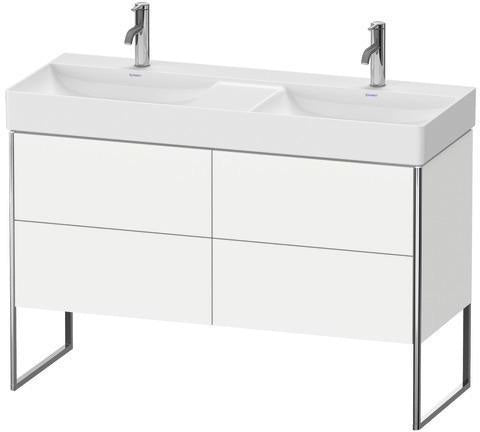 Duravit XSQUARE Waschtischunterbau 1184 mm mit 4 Auszügen, s-matt, Eiche, Anschlag links