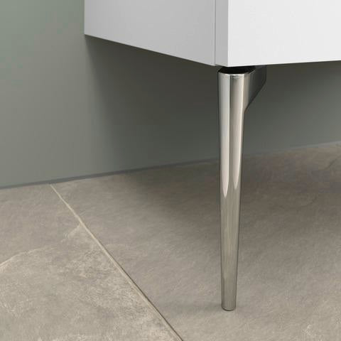DURAVIT Sivida Sockelfuß 2er Set Chrom 250 mm für WTU mit Befestigungsmaterial