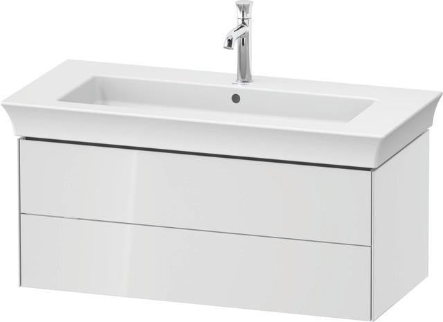 DURAVIT White Tulip Waschtischunterbau 984 mm, 2 Schubkästen, weiß seidenmatt