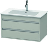 DURAVIT Ketho Waschtischunterbau 800 mm betongrau matt, 2 Schubladen, wandhängend, Soft-Close